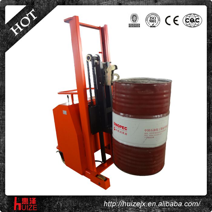半電動配重油桶車（無底腿，只堆垛，不翻轉）3